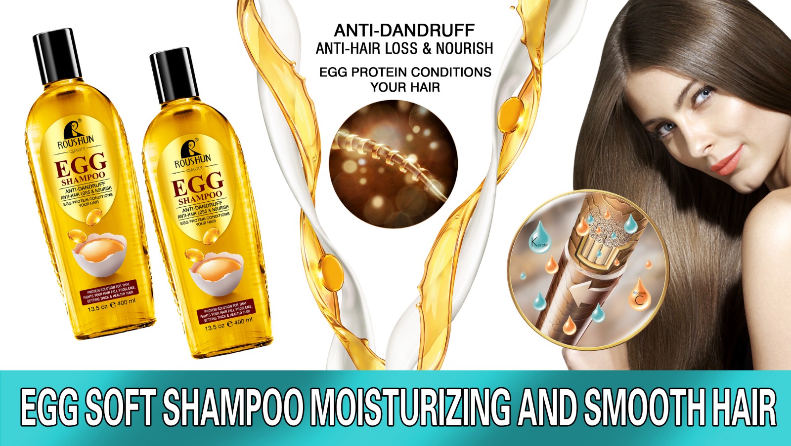 Egg Shampoo and Hair conditioner