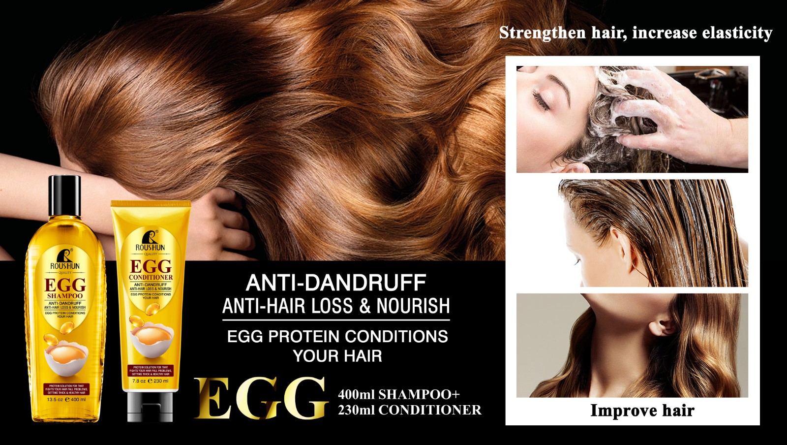 Egg Shampoo and Hair conditioner