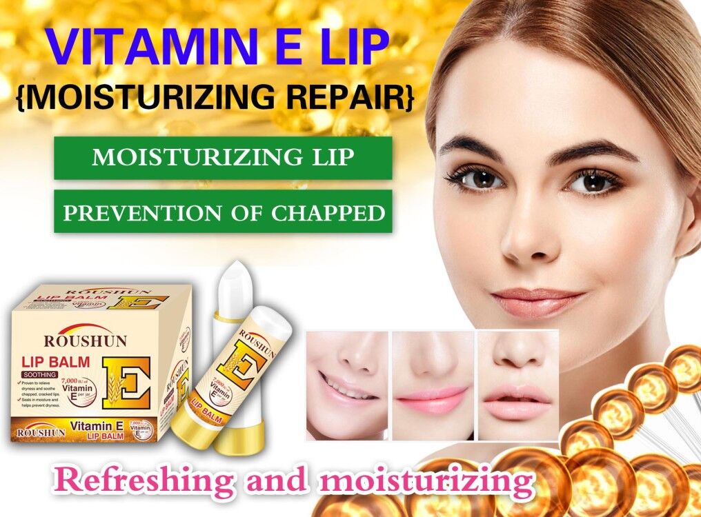 Roushun vitamine long-lasting moisturizing lady lip balm