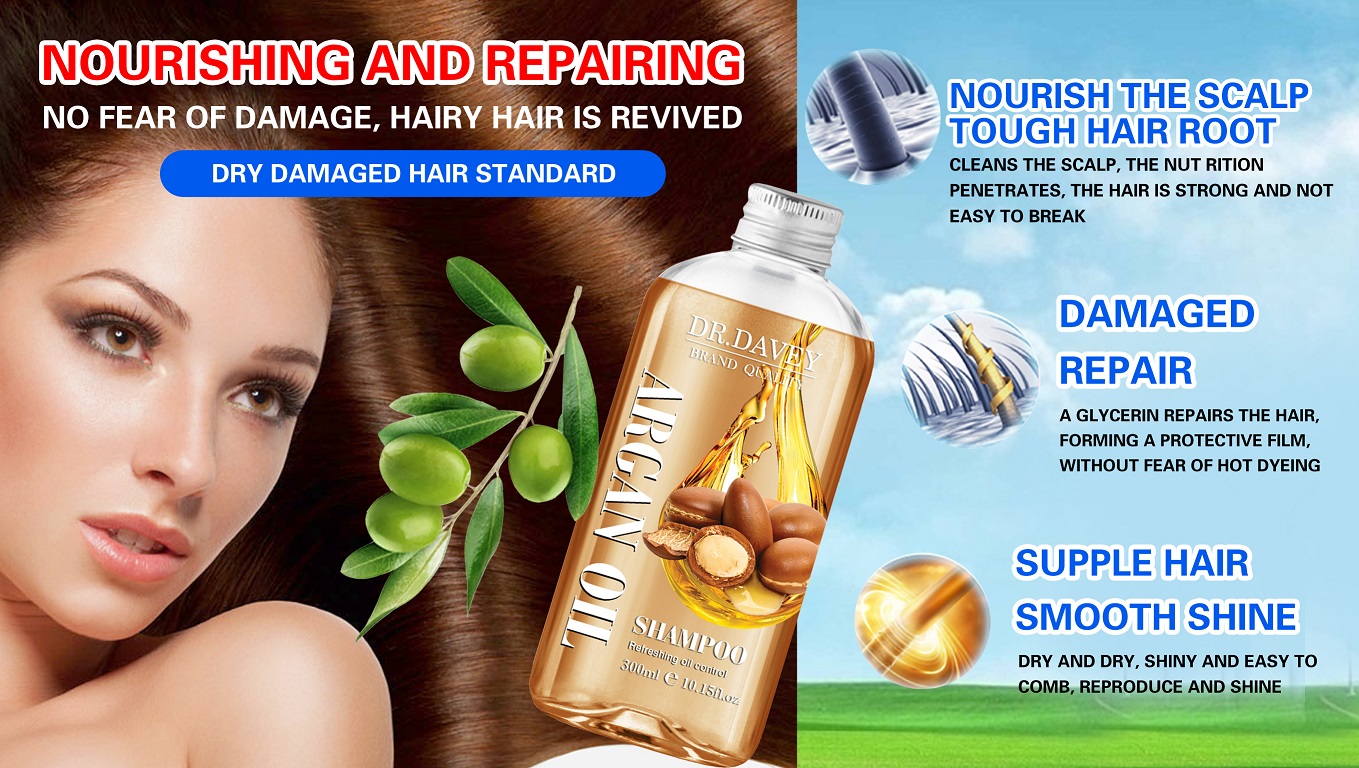 Davey Brand Quality Argan Oil Shampoo Refreshing Oil Contro
