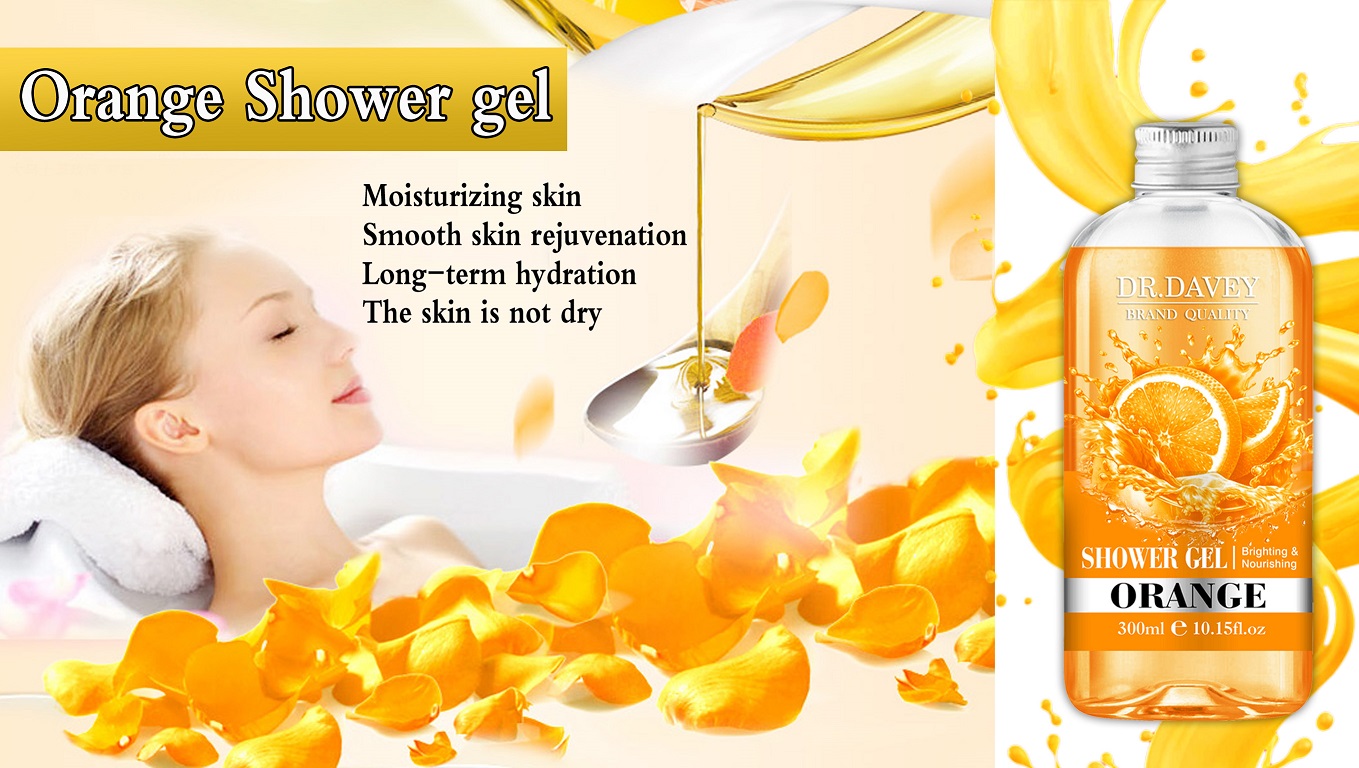 Dv.davey Brand Quality Brightening And Nourishing Orange Shower Gel