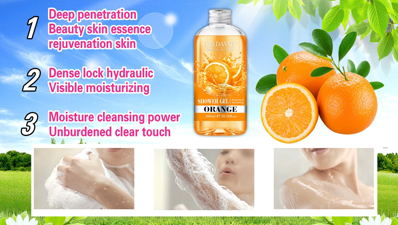 Dv.davey Brand Quality Brightening And Nourishing Orange Shower Gel
