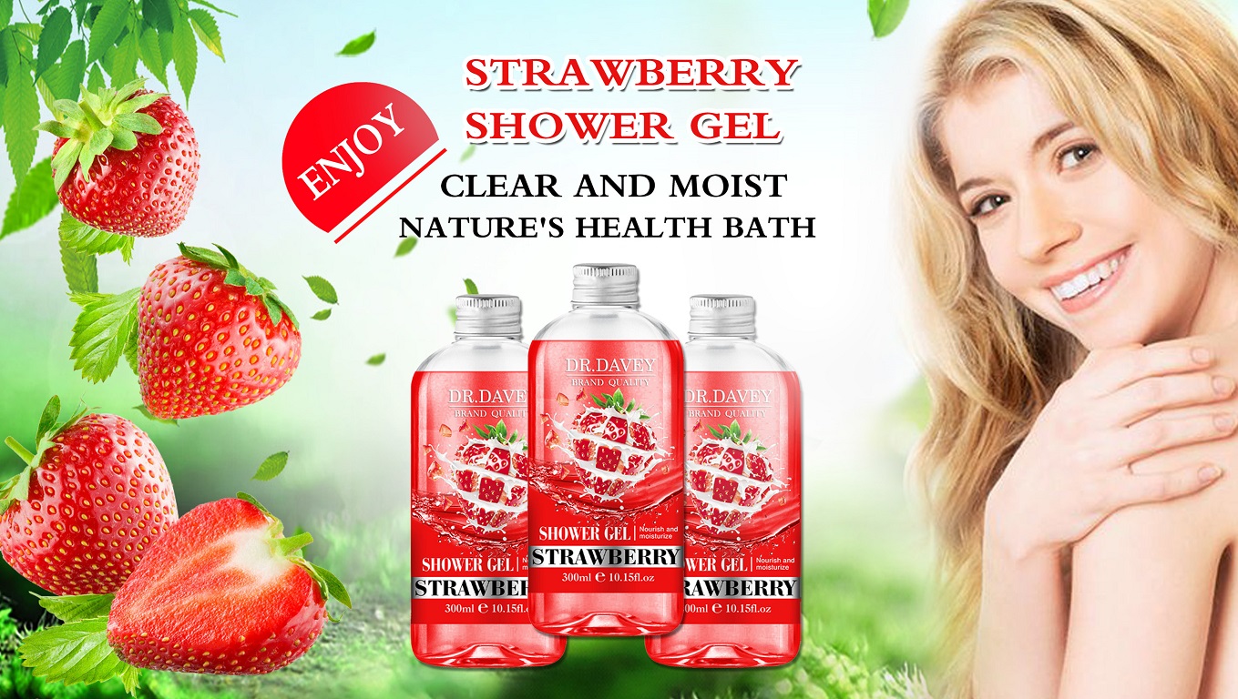 Dv.davey Brand Quality Nourish And Moistuize Strawberry Shower Gel