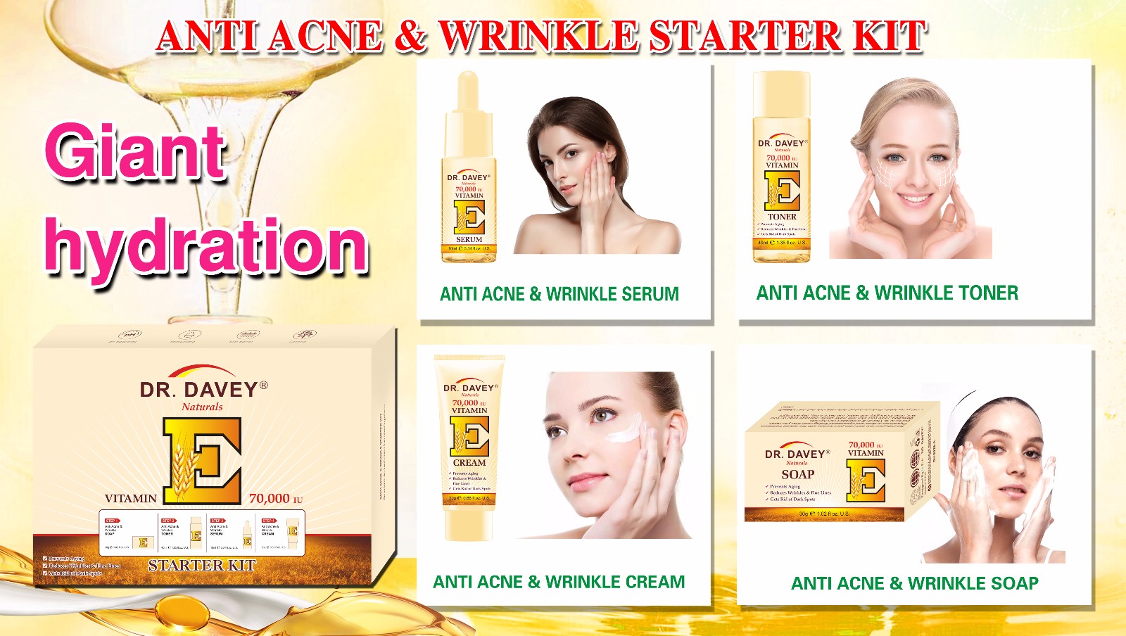Vitamin E Skin Care Set