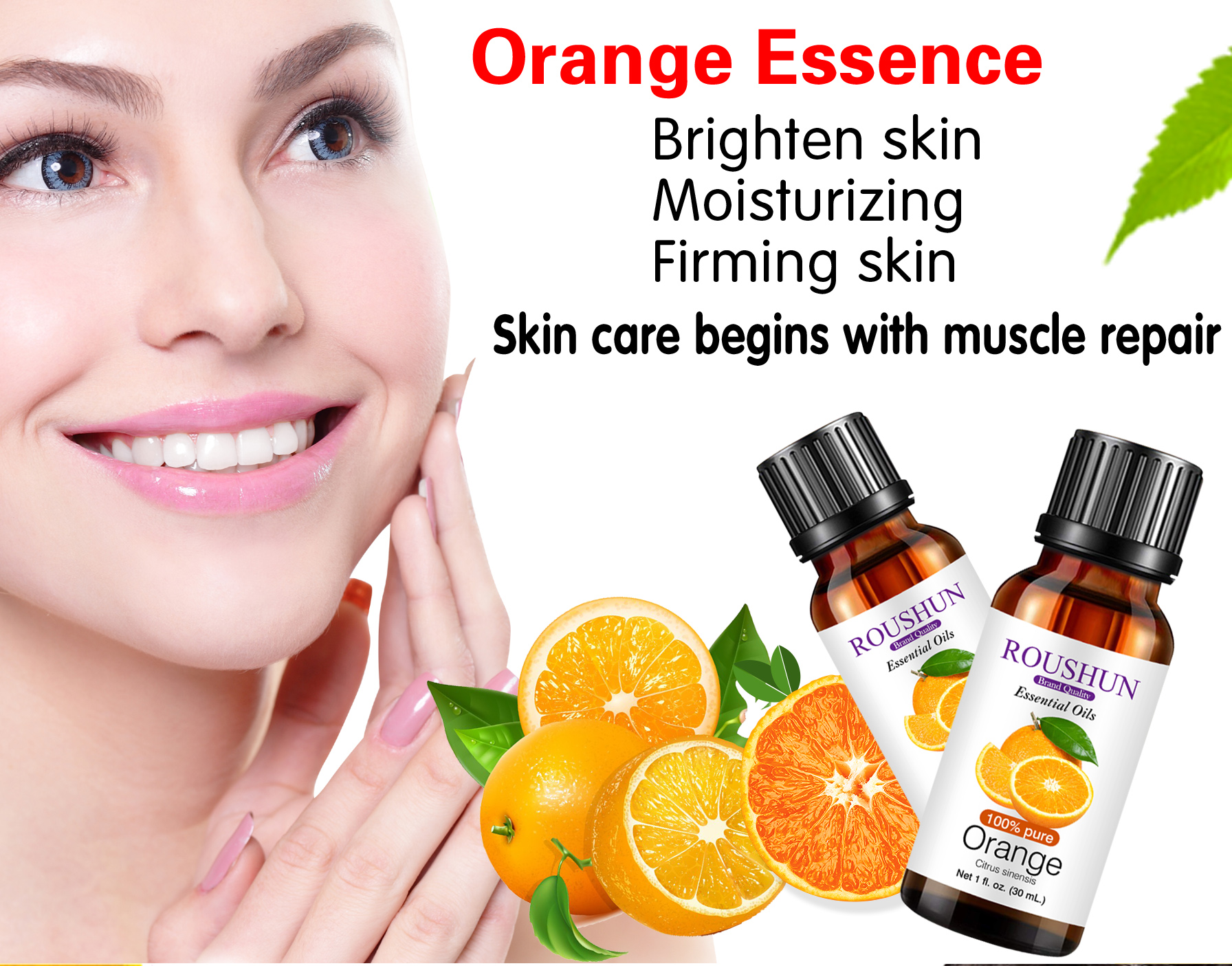 Roushun 100% Pure Orange Essential Oils