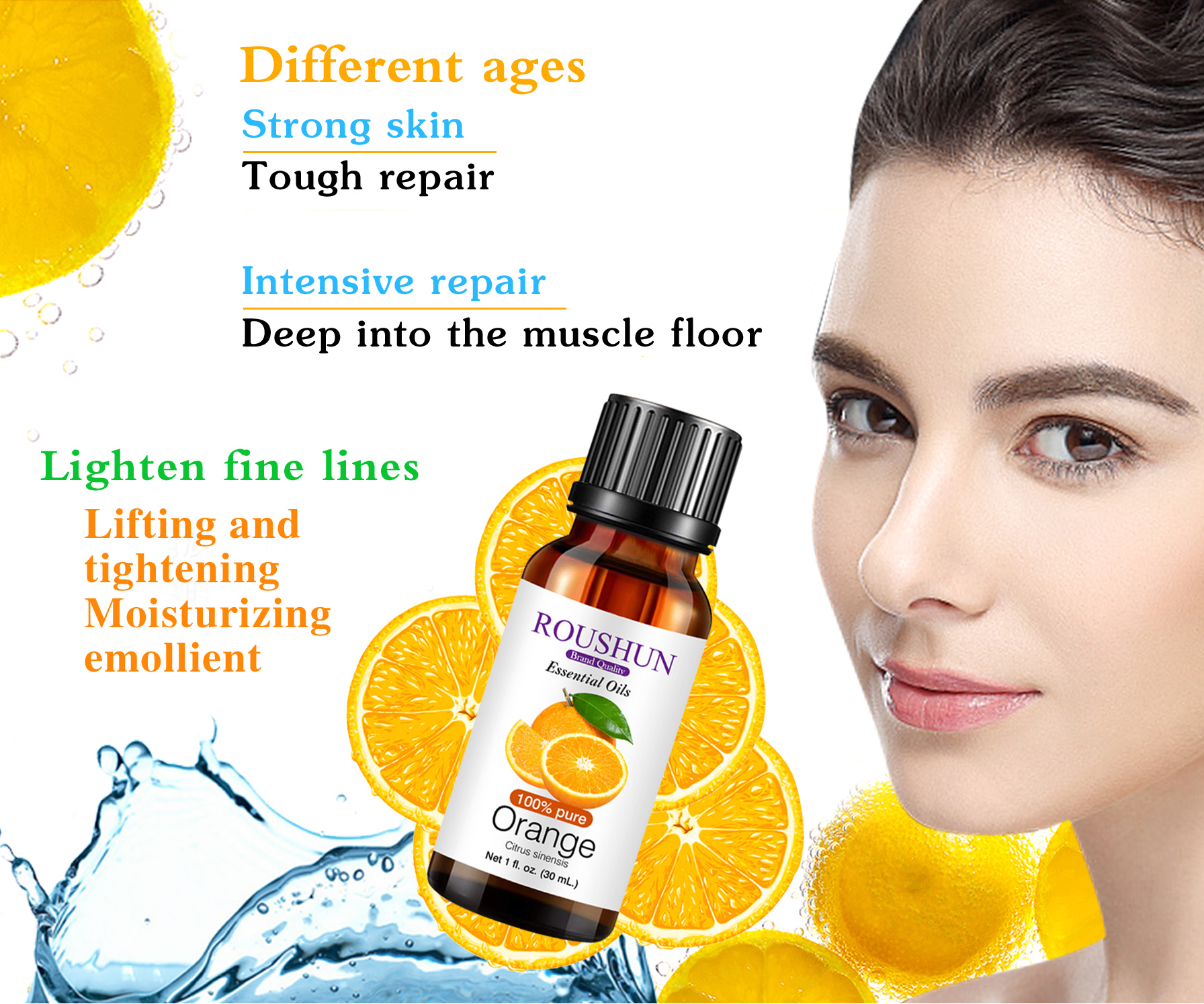 Roushun 100% Pure Orange Essential Oils