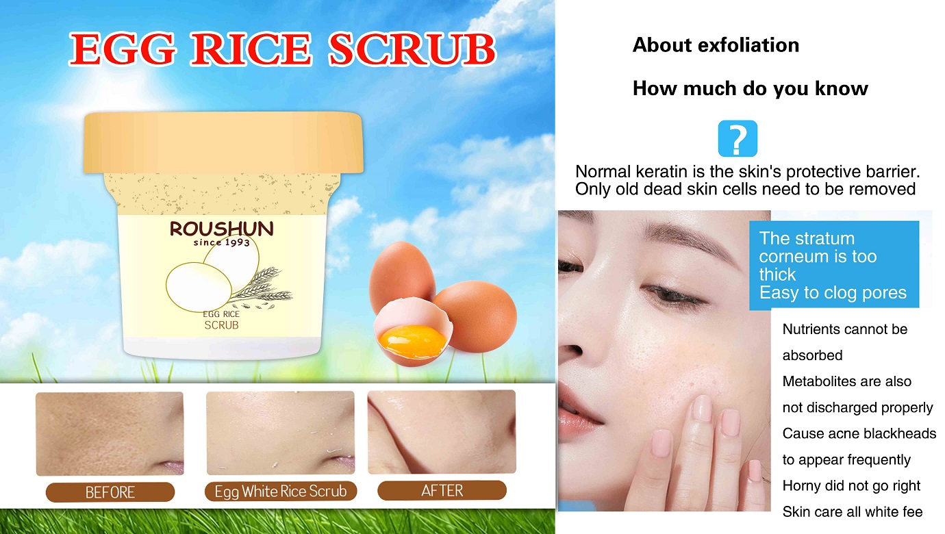 Egg Rice Scrub Mask