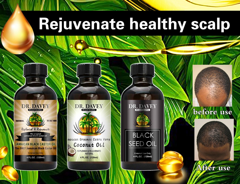 Dr.DAVEY natural jamaican black castor oil hair growth 