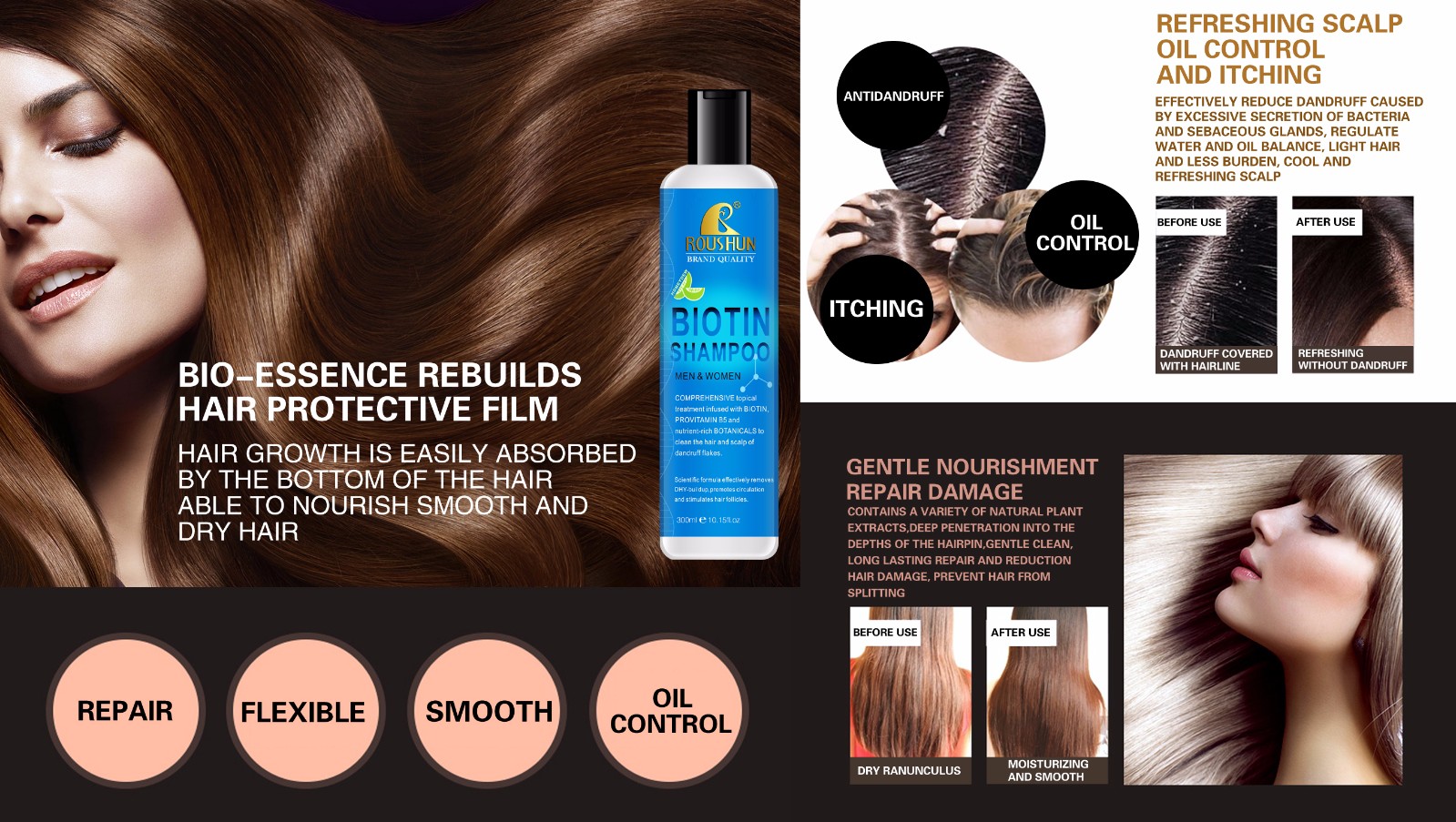 Nourishing Anti-Dandruff Biotin Shampoo