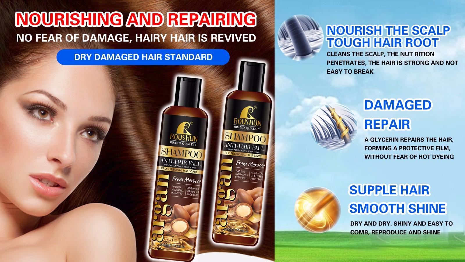 Argan Shampoo Anti-Hair Fall Shampoo