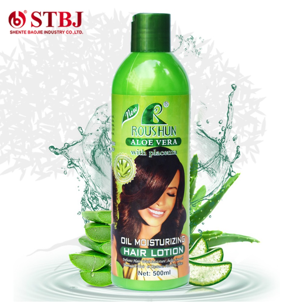 Roushun aloe vera with placenta oil moisturizing hair lotion
