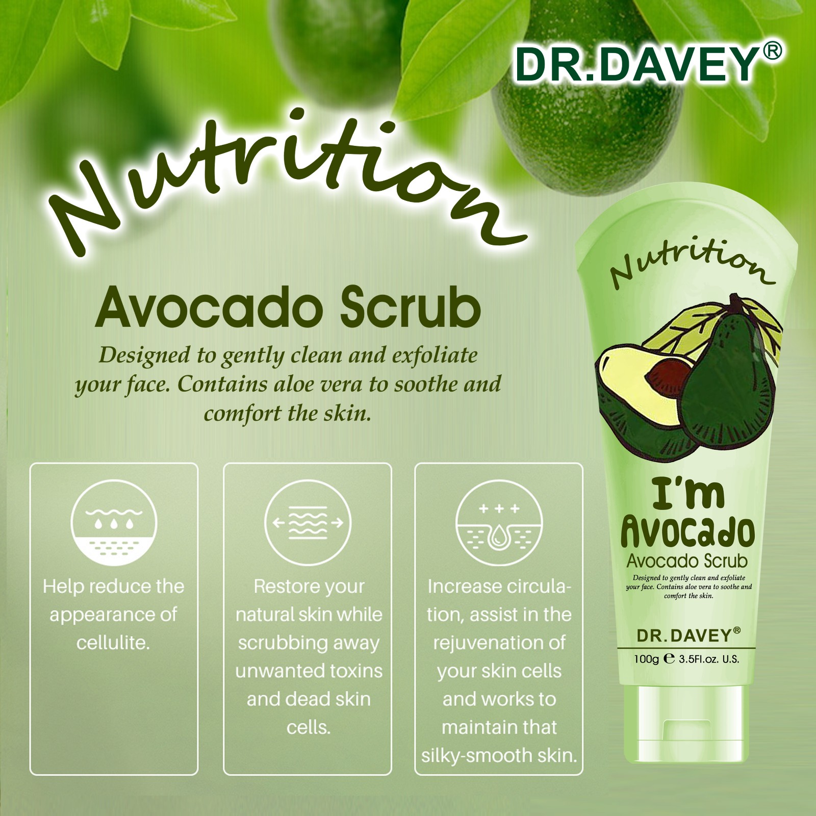 Avocado scrub