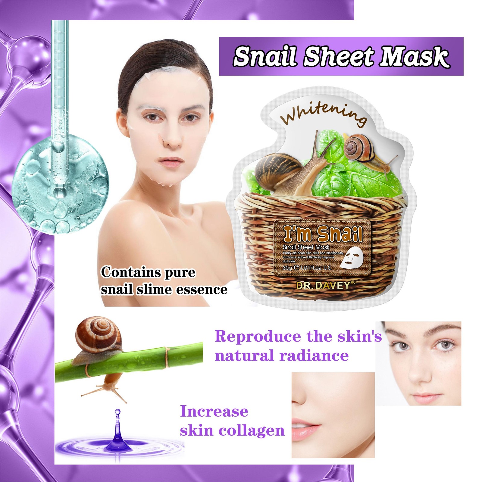 Snail mask sheet