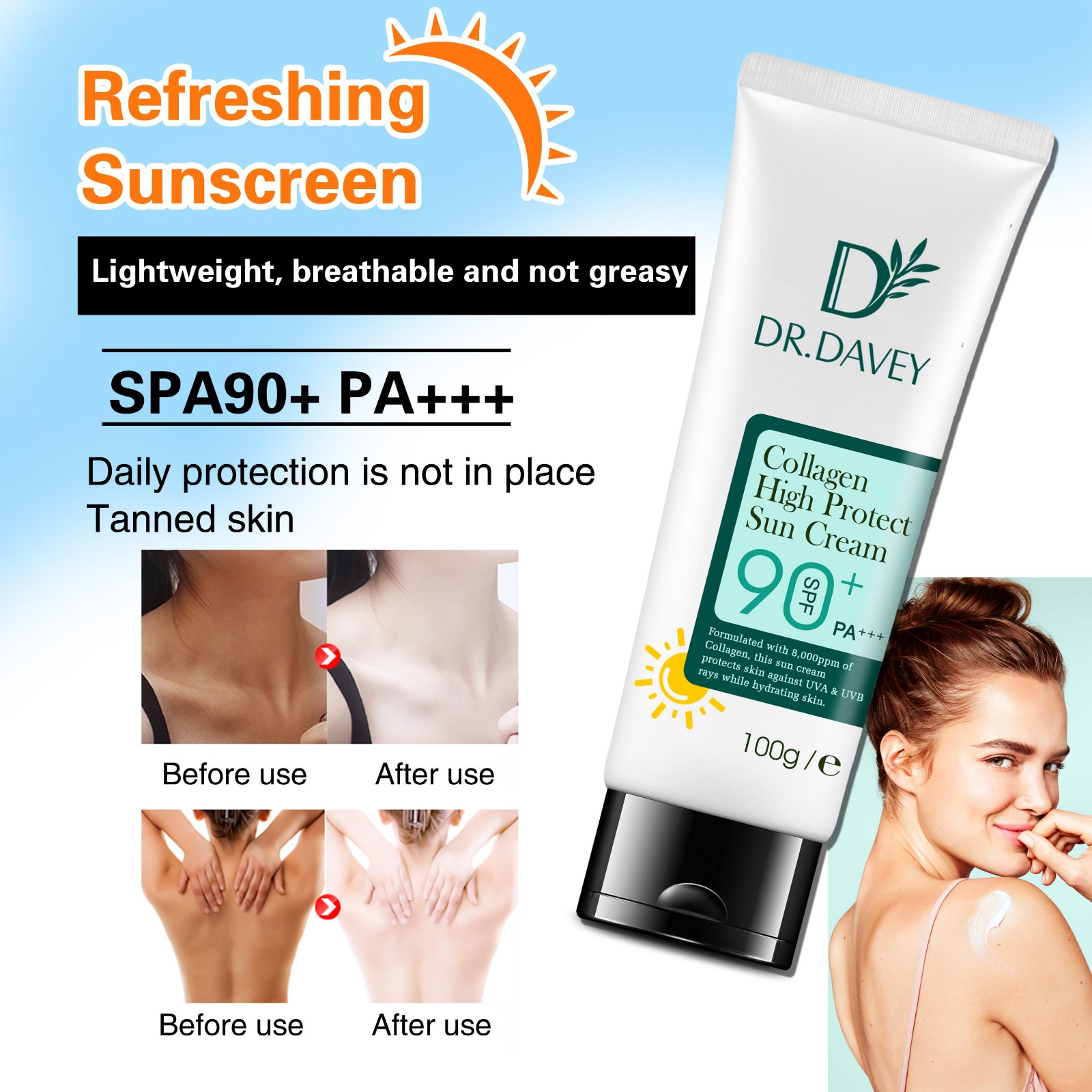 SPF90 Collagen sunscreen SPF90