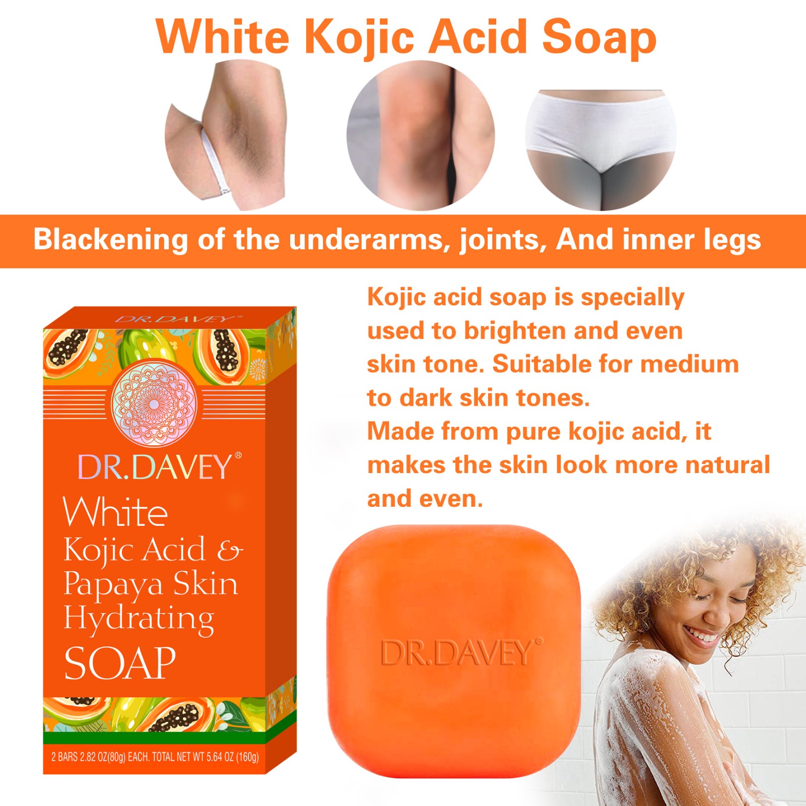 White kojic Acid & Papaya Skin Hydratin Soap