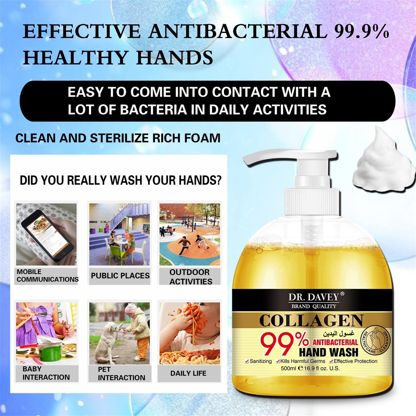 Collagen hand wash