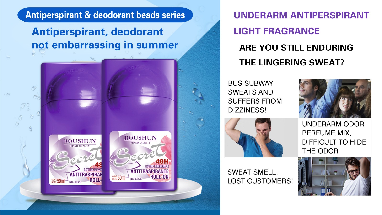 Secret roll-on deodorant