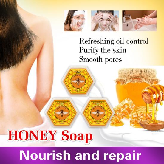 hexagon high quality beauty honey whitening soap