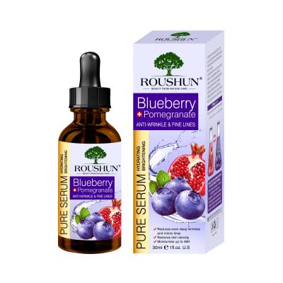 Pure Hydrating Brightening Anti-Wrinkle and Fine lines Moisturing Blueberry Face Serum