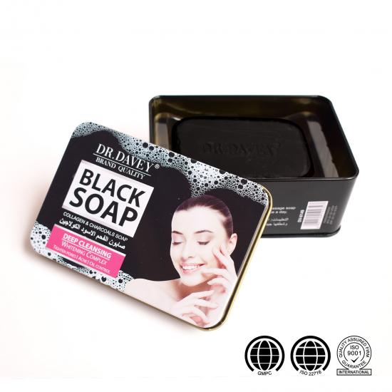 Active carbon black soap