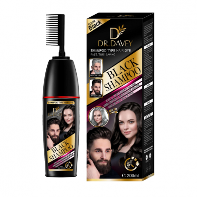 DR. DAVEY OEM ODM Fast Anti Grey Color Black Hair Shampoo
