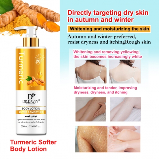 DR.DAVEY Turmeric Body Lotion Smooth your Skin