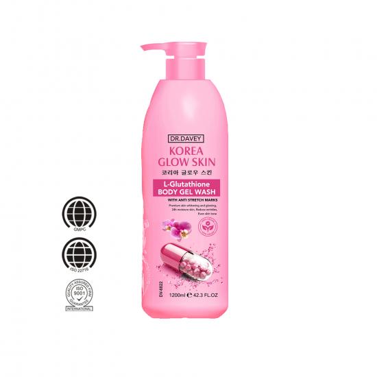 korea glow skin l-glutathione body gel wash
