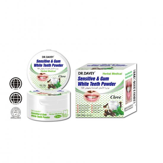 Sensitive & gum white teeth powder