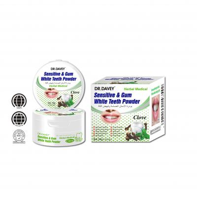 Sensitive & gum white teeth powder