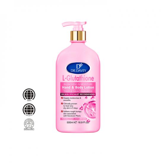 triple niacinamide l-glutathione bleaching body lotion