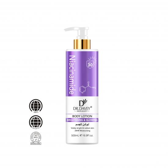DR.DAVEY Niacinamide Brightening & Glowing Body Lotion (SPF 30)