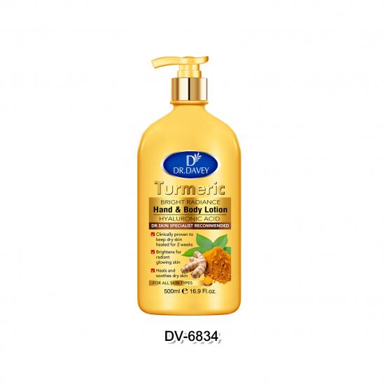 DR.DAVEY Turmeric  Hyaluronic Acid Bright Radiance Hand And  Body Lotion