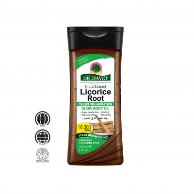 licorice root glow body oil