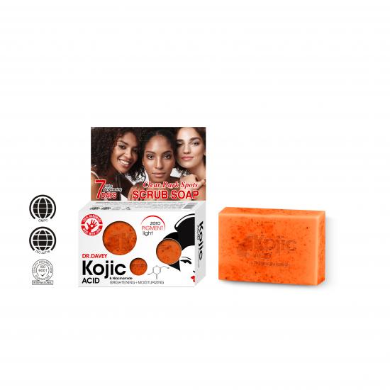Kojic Acid & Niacinamide Clear Dark Spots Scrub Soap
